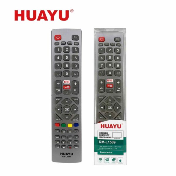 Sharp TV Compatible Remote Control - Huayu RM-L1589 LED/LCD Universal Remote - Image 2