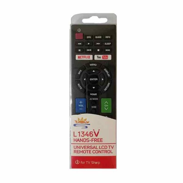 Sharp TV Compatible Remote - L 1346V Universal Remote Control -2 Remotes - Image 2