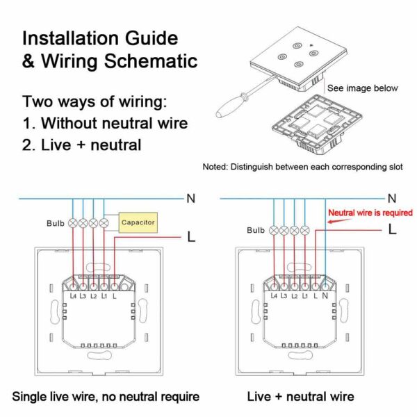 Smart Life DS-101JL 3 Gang WiFi Smart Switch - Image 2