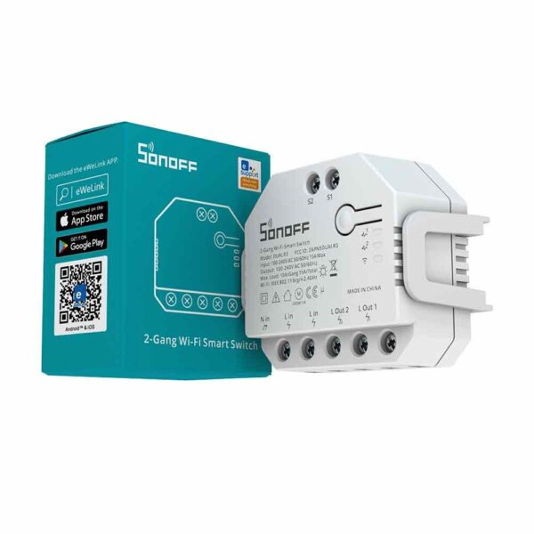 Sonoff DUALR3 2-Gang Wi-Fi Smart Switch