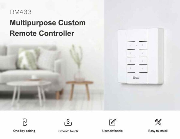 Sonoff RM433 Remote controller - 433MHz RF Controller - Image 2