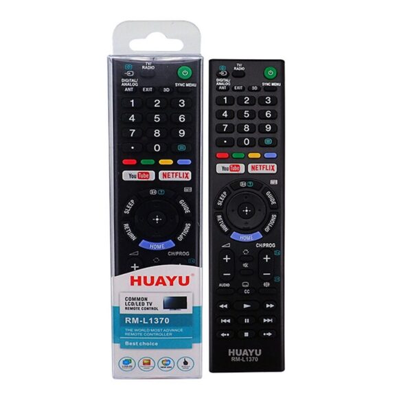 Sony TV Compatible Remote Control- Huayu RM-L1370 LCD LED TV Remote Control - Image 2