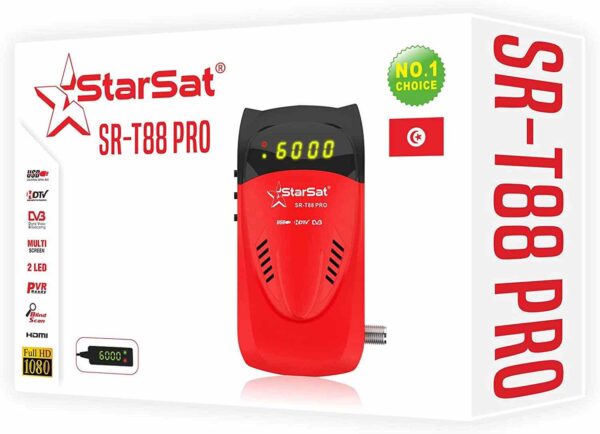 Starsat SR-T88 Pro Digital Satellite Receiver (With USB WiFi Antenna)