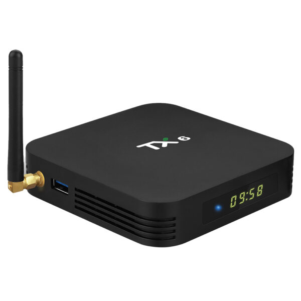 TANIX TX6 Allwinner H6 4GB/32GB Android 9.0 4K TV Box with LED Display Dual Band WiFi LAN Bluetooth USB3.0