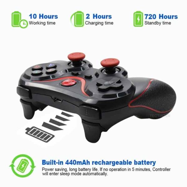 Terios T3 Wireless Joystick Gamepad For Mobile Phone, Tablet, PC, and TV Box - Image 3