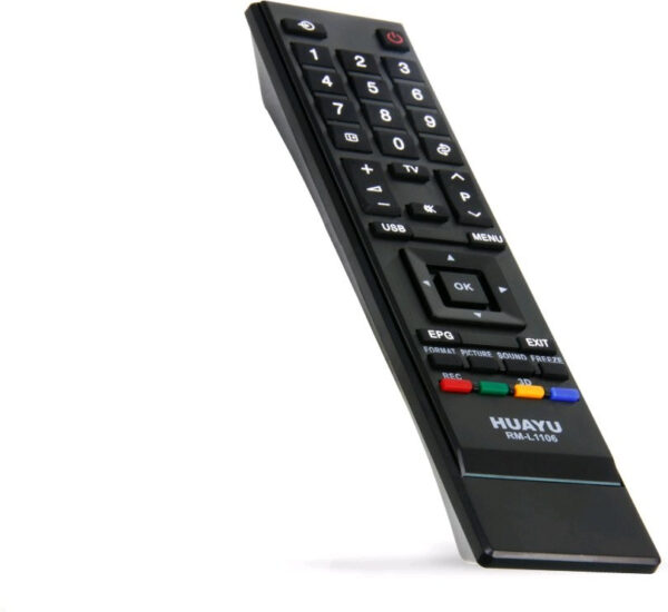 Toshiba TV Compatible Remote Control - Huayu RM-L1106 LCD/LED TV Remote Control - Image 2