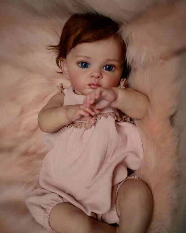 Tutti Girl Pink NPK 60cm Realistic Silicone Reborn Baby Doll Soft Cotton Body 3D Skin - Image 3