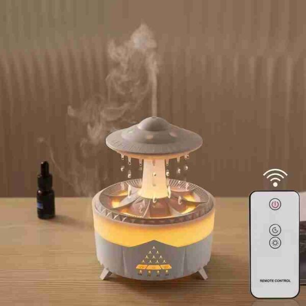 UFO Raindrop Aroma Diffuser Air Humidifier - With LED Light and Remote