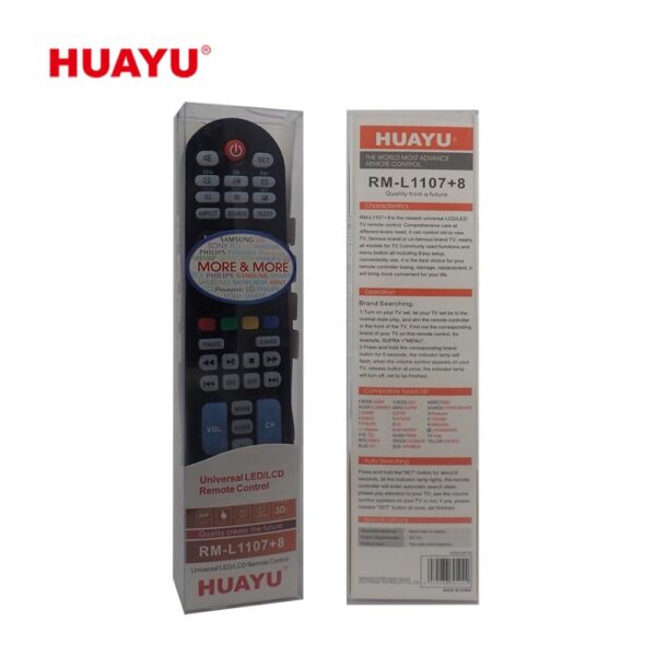 Universal Remote Control Huayu RM L-1107+8 Remote Control for LCD/LED TV - Image 2