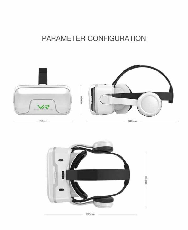 VR Shinecon G04EA Virtual Reality Casque 3D Glasses for Smartphones - Black - Image 2