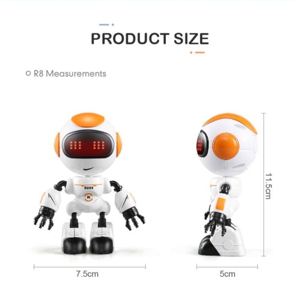 JJRC R8 Luke Intelligent Mini Robot with Touch Control LED Eyes Smart Voice Robot Toy - Blue - Image 3