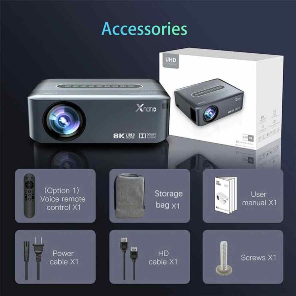 X1 Full HD Android Projector - 1080p Native Resolution 300 ANSI Lumens - Image 4