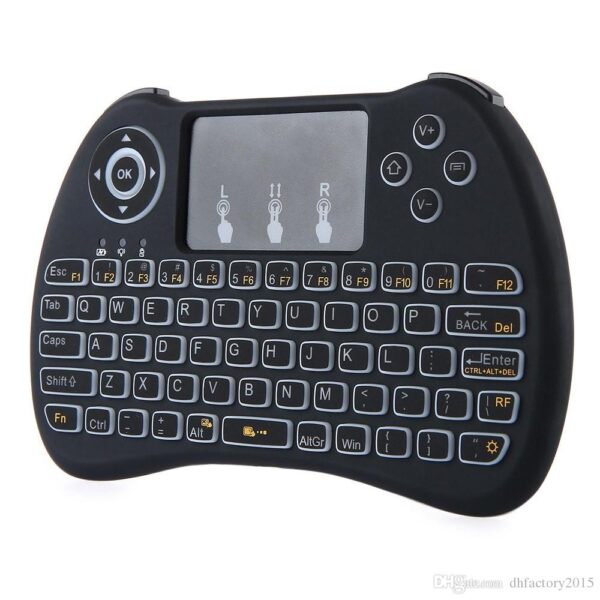 H9 Backlit Mini Wireless Keyboard With Touchpad