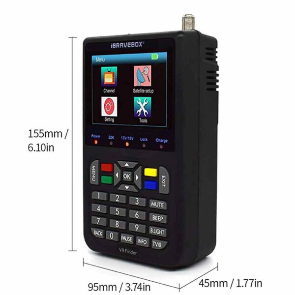 iBRAVEBOX V9 Finder HD Digital Satellite Finder DVB-S/S2 H.265 Signal Meter - Image 2