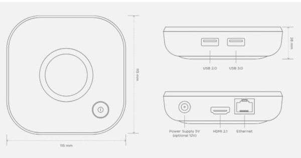 Infomir MAG 544W3 Set-top Box - 4K Built in WiFi - Image 3