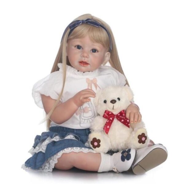 28" Reborn Baby Doll Soft Vinyl Silicone Newborn Baby Doll Girl Toy Gift Dolls