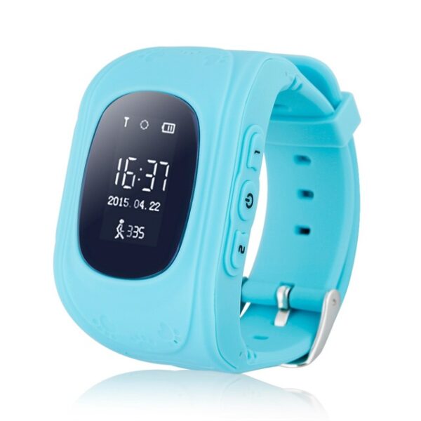 Q50 Kids Smart Watch GPS LBS Double Location Safe Children Watch Activity Tracker SOS Card - Light Blue