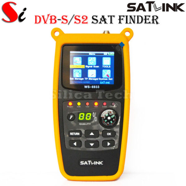 Satlink WS-6933 DVB-S2 FTA C and KU Band Digital Satellite Finder Meter wtih Compass